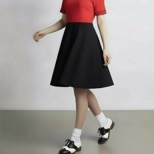 Vintage Inspired Betty Page 50s Red and Black Women's Dress size 13/14